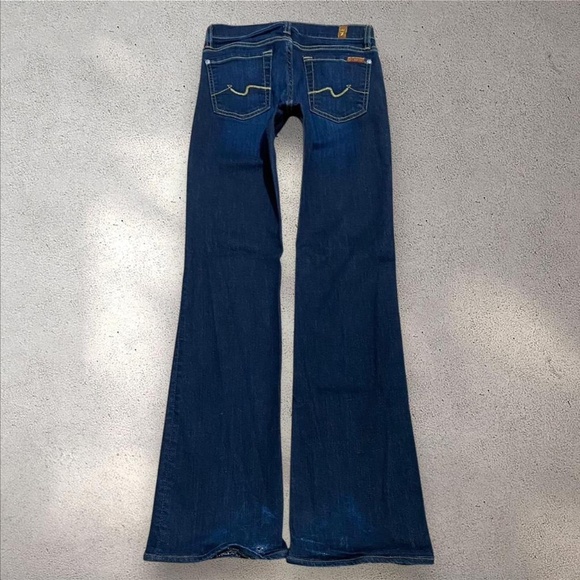 7 For All Mankind Low Rise Flare Jeans - Picture 1 of 6